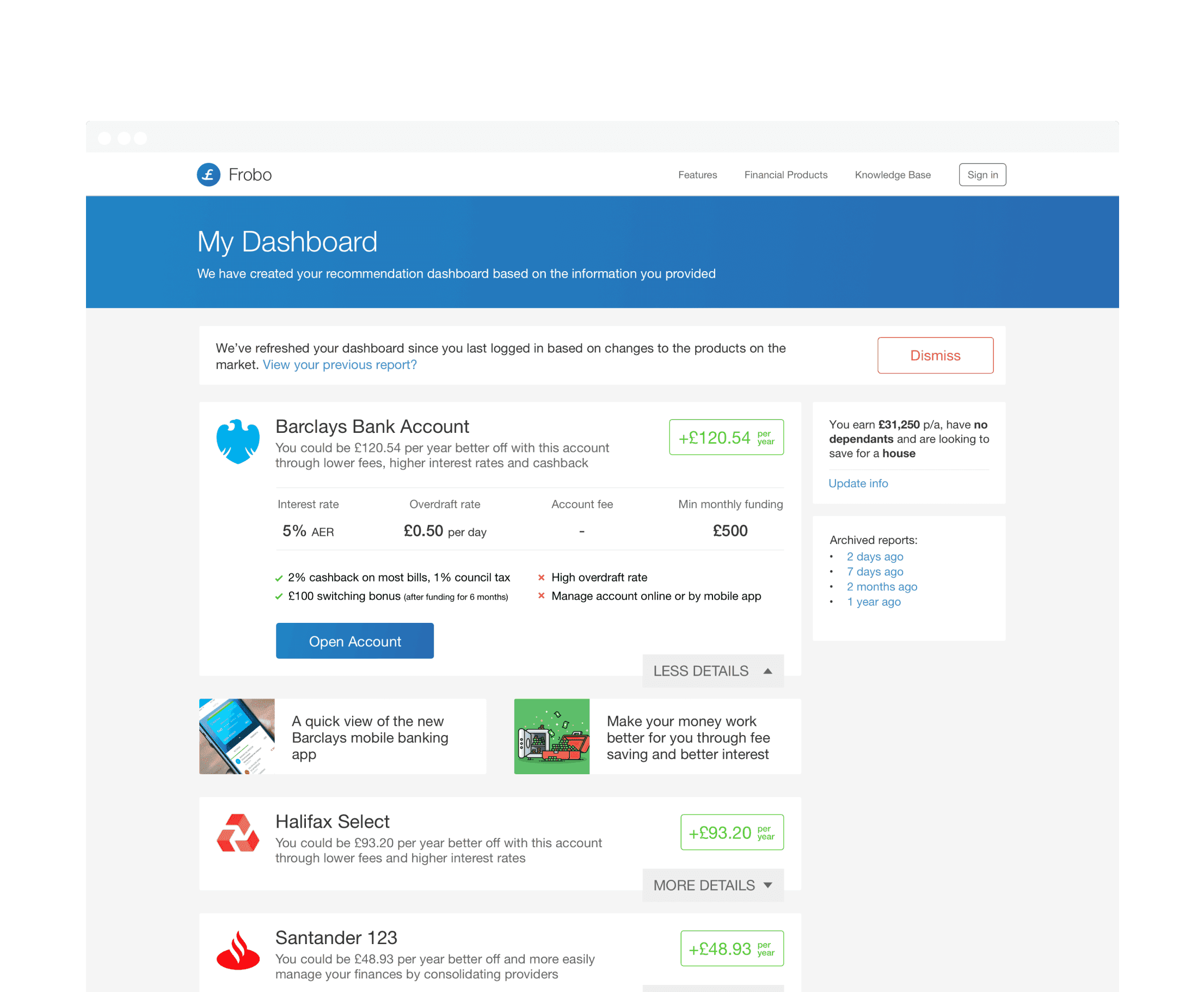 Frobo: Always optomising your finances